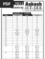answer-key-and-solution-for-iit-jee-paper-II-2011