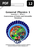 General Physics 1 - Week 1