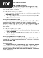 Exchange Rate Management Systems