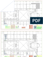 Planos de planta del cuarto piso de un edificio escolar