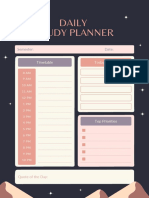 Navy Peach Celestial Study Planner