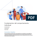 Fundamentos Del Comportamiento Individual