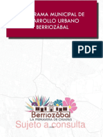 Desarrollo urbano Berriozábal con . Este título es conciso y captura la esencia del documento al mencionar el tema de desarrollo urbano y la localidad de Berriozábal
