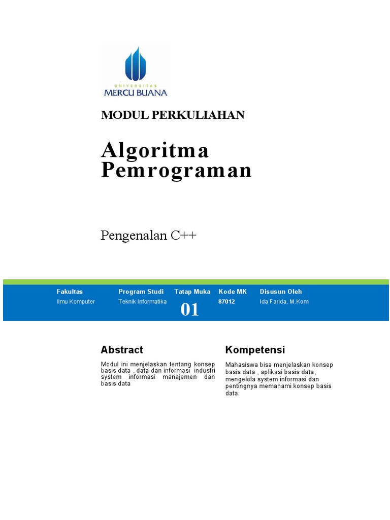 Modul Pengenalan C++ | PDF | Seni | Komputer