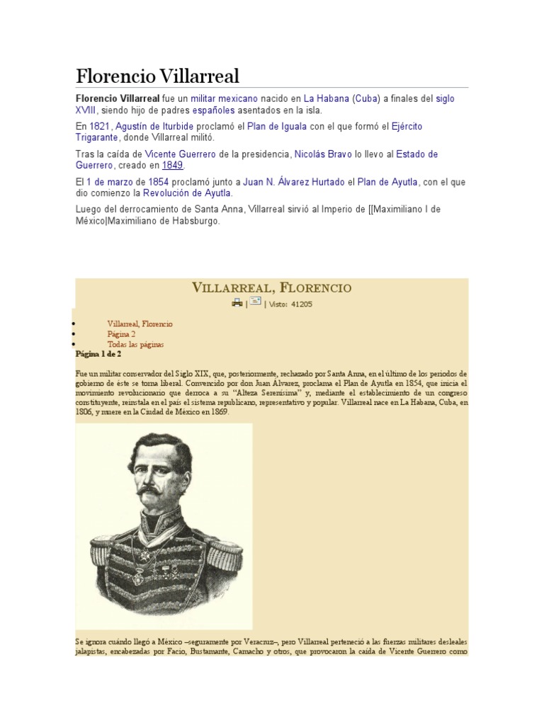 Florencio Villarreal PDF México independiente México