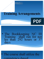 Training Arrangements: Ict-Ed Institute of Science and Technology Inc. 1