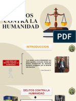 Delitos contra la humanidad: genocidio, desaparición forzada y tortura