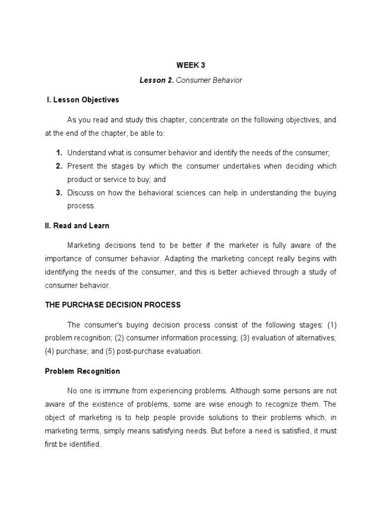 Understanding Consumer Behavior in Marketing | PDF | Consumer Behaviour ...