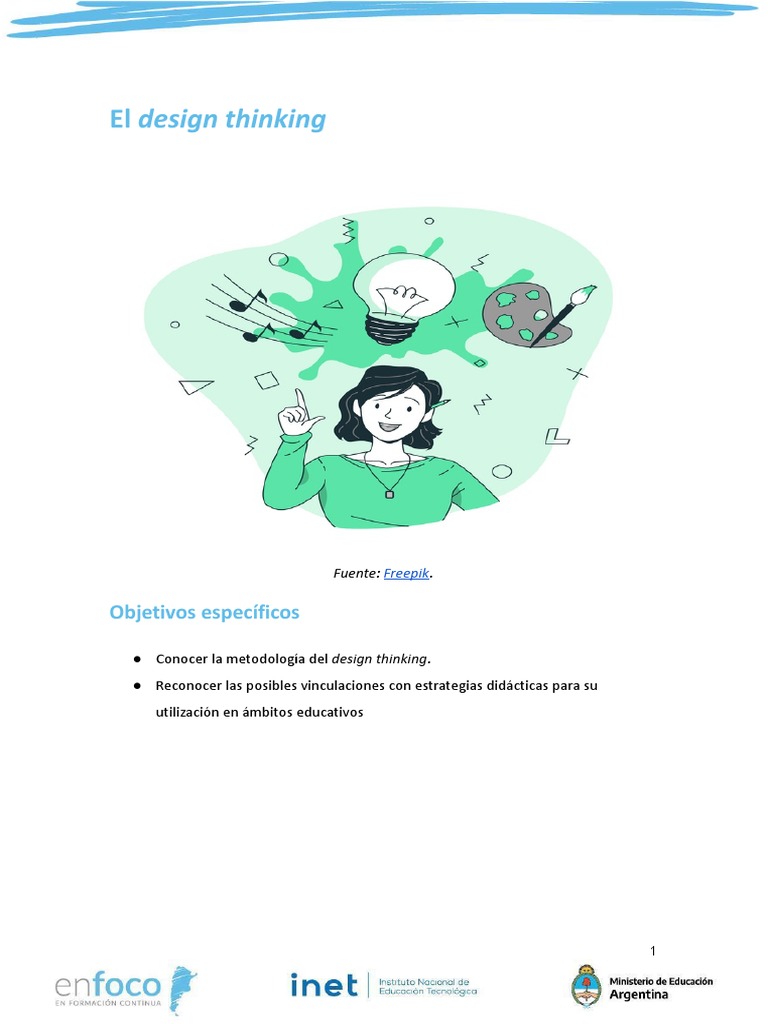 Metodología de Design Thinking en Educación | PDF | Diseño | Aprendizaje