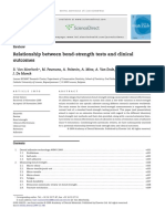 Relationship Between Bond-Strength Tests and Clinical Outcomes B. Van Meerbeek, M. Peumans, A. Poitevin, A. Mine, A. Van Ende, A. Neves, J. de Munck