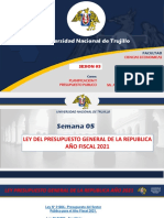 05 PPT Sesion 05 Ley Del Presupuesto General de La Republica Año Fiscal 2021