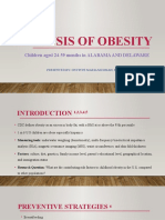 Secondary Analysis On Obesity in Children Aged 24-59 Months in Alabama and Delaware