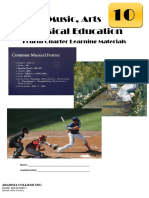 Music, Arts Physical Education: Fourth Quarter Learning Materials