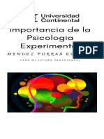 Importancia de la Psicologia experimental