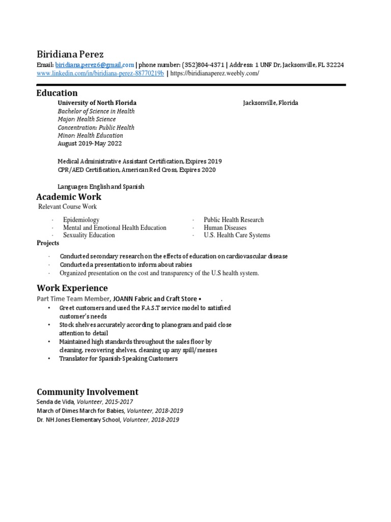 Intern Resume | PDF | Self-Improvement