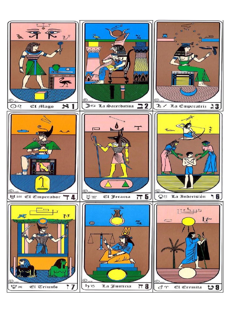 Cartas Del Tarot Egipcio | PDF