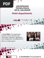 Hotel departments 