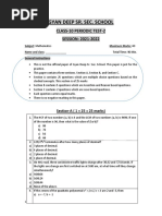 Maths Periodic Test-2 Practice Paper