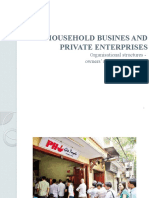 Household Busines and Private Enterprises: Rganisational Structures - Owners' Rights and Obligation