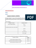 Expresiones Algebraicas - Ecuaciones e Inecuaciones