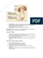 Intrarenal Failure - Results From Injury To The Kidneys Themselves (Ischemia, Toxins