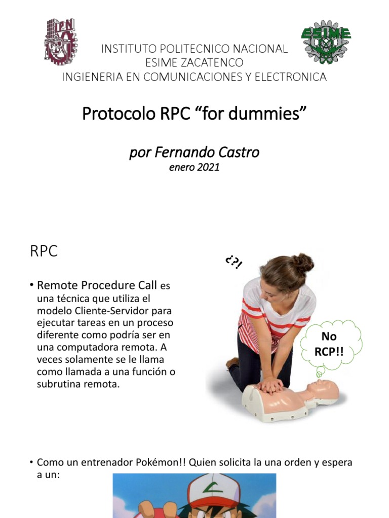 Protocolo RPC: Guía Básica y Funciones | PDF | Servidor (Computación ...