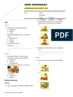 Soal PTS Kelas 1 Semester 1 Tema 2 - Kamimadrasah