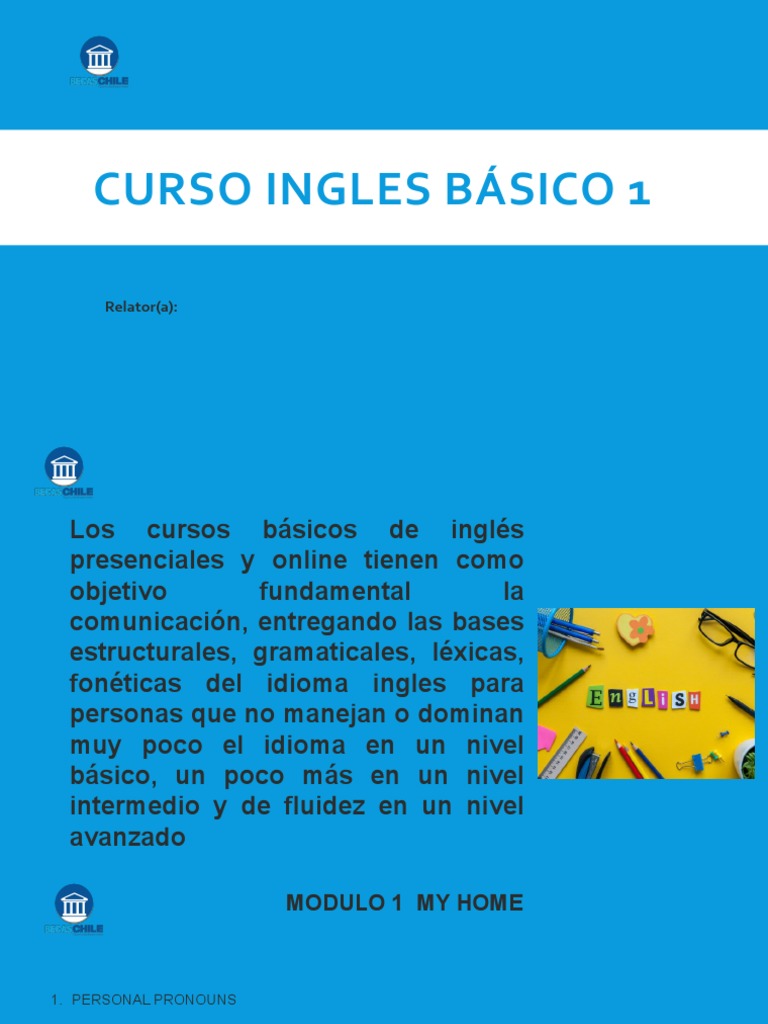 Módulo 1: Inglés Básico para Principiantes | PDF | Artes del Lenguaje y ...