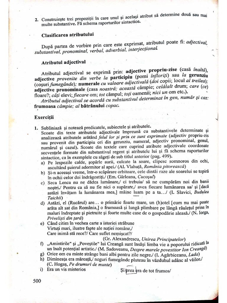 Atributul ExerciÈ›ii Pdf