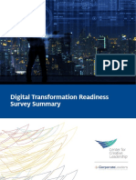 Digital Transformation Readiness Survey Summary: Corporate