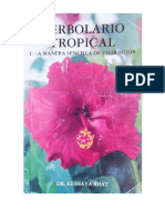 Herbolario Tropical Dr.keshava Bhat. 1985