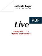 Live V4.11.13 SOLSA Update Instructions