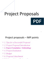 4 D - Project Proposals