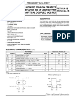 Optical Coupled MOS FET Relay Preliminary Data Sheet