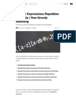 Regular Expressions - Repetition & Greedy - Non-Greedy Matching - by Zohaib Shahzad - Medium