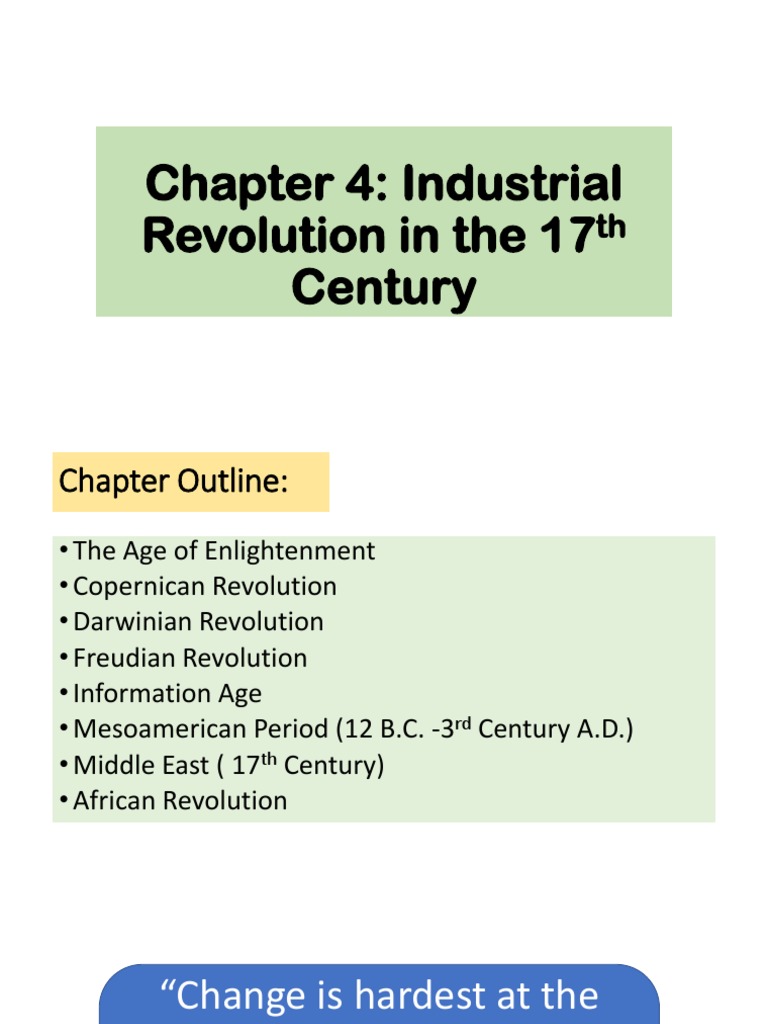Chapter 4 Industrial Revolution in The 17th Century | PDF | Id ...