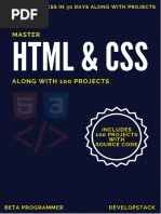 Sample Master HTML and CSS Along With 100 Projects