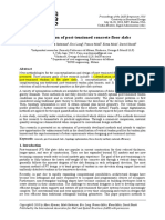 Optimization of Post Tensioned Concrete