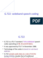 G.722-Wideband Speech Coding