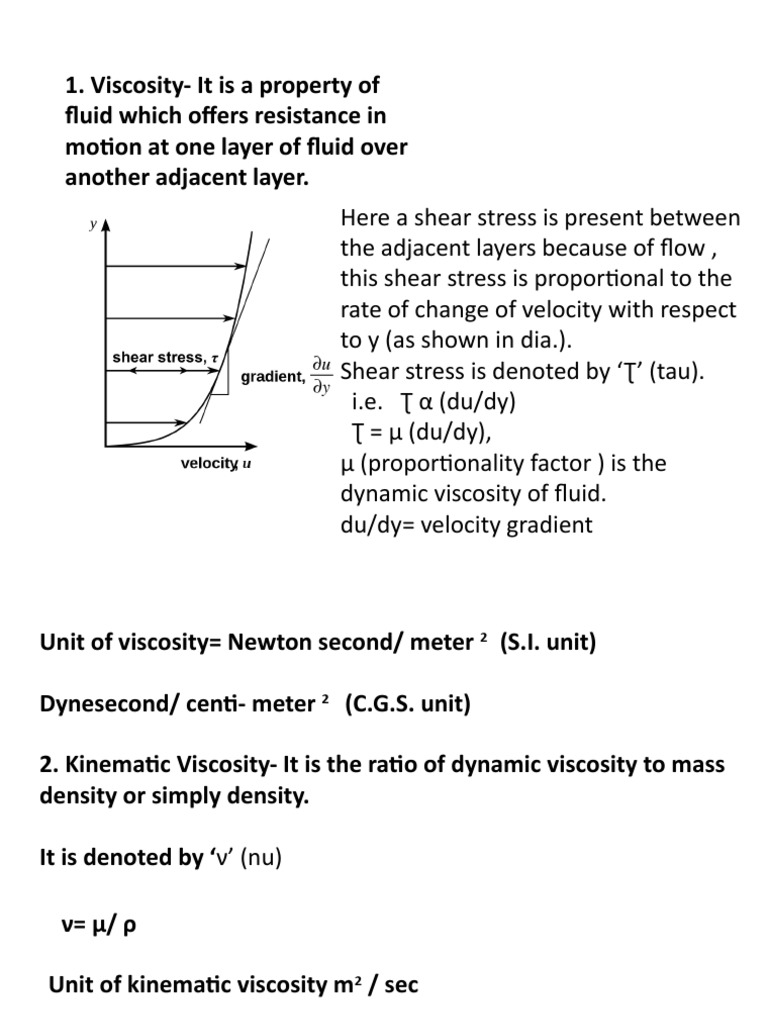 Fluid Mechanics Lecture 2 Pdf