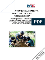 Community Engagement, Solidarity and Citizenship