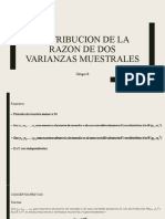 Distribucion de La Razon de Dos Varianza