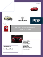 Maruti - Balance Sheet