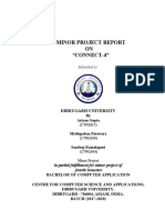 A Minor Project Report ON "CONNECT-4": Dibrugarh University