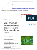 WSU COVID-19 Research Tackles The Present and Future Pandemic - WSU Insider - Washington State University