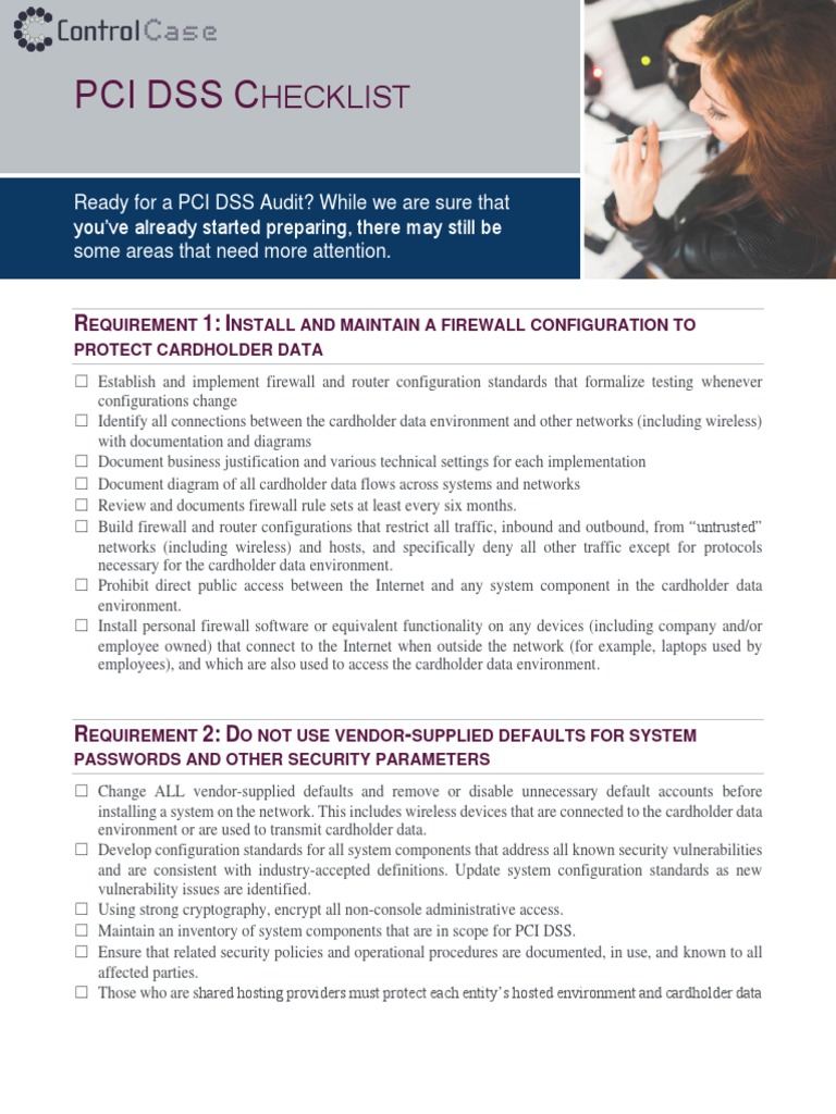 2020 PCI Compliance Checklist | PDF | Malware | Computer Network