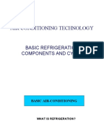 Air Conditioning Technology: Basic Refrigeration Components and Cycle