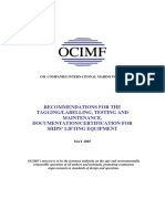Lifting Equipment - OCIMF Recommendations