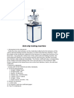 Anti-slip testing machine