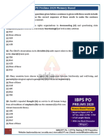 Formatted IBPS PO PRE Memory Based Question-1 2020